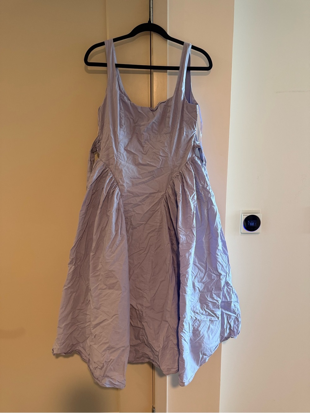 Astr Midi Dress with Scoop Neckline